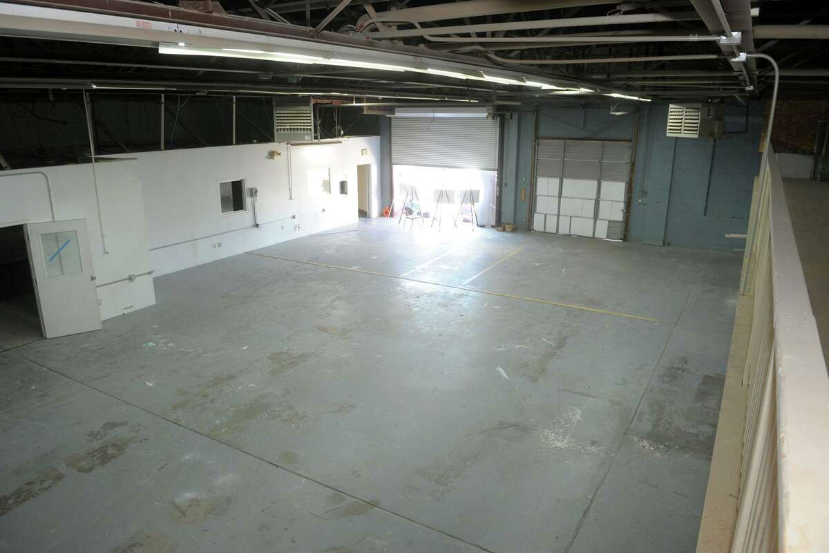 Interior view of the former warehouse space that will soon be converted into nOURish BRIDGEPORT’s new indoor vertical hydroponic farm.