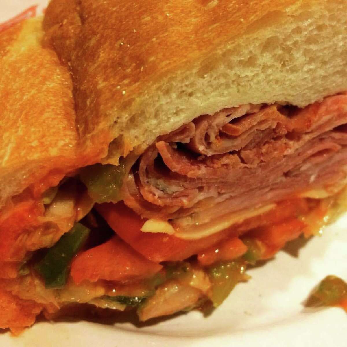A sandwich from Nardelli's Grinder Shoppe.