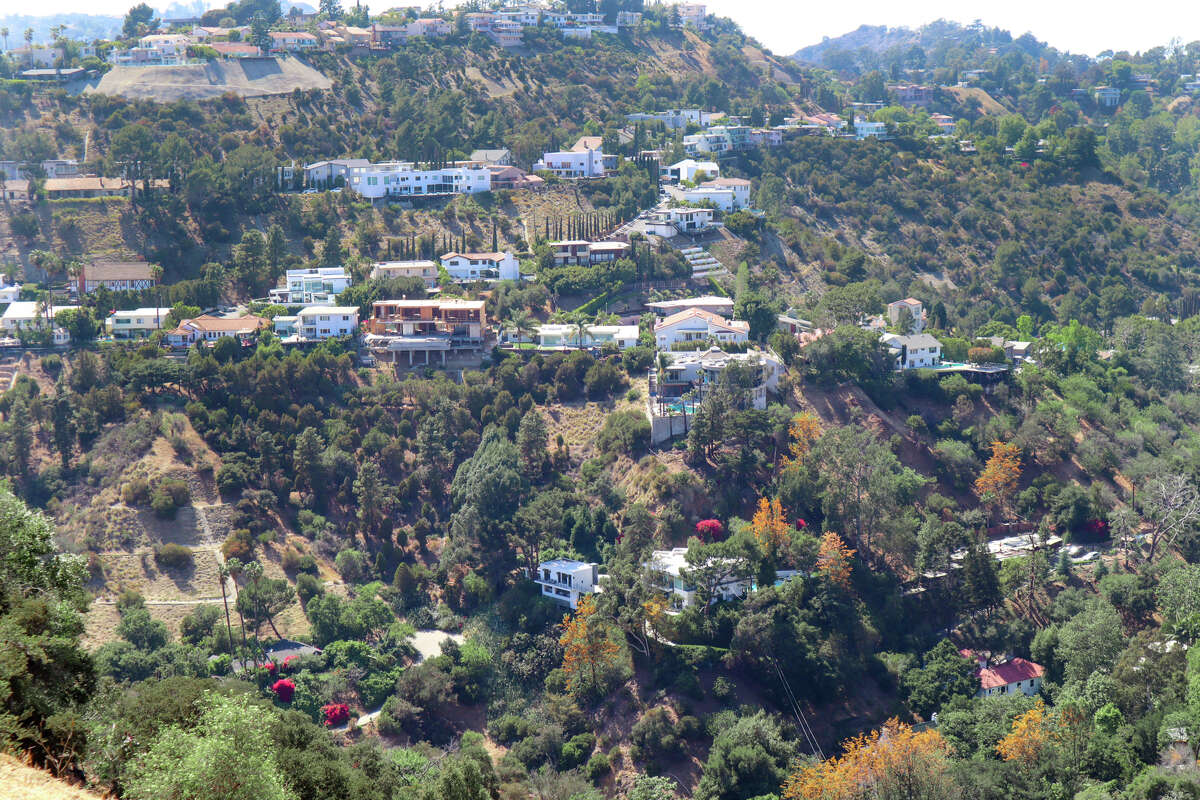 The canyon homes in the Santa Monica Mountains of Southern California. 