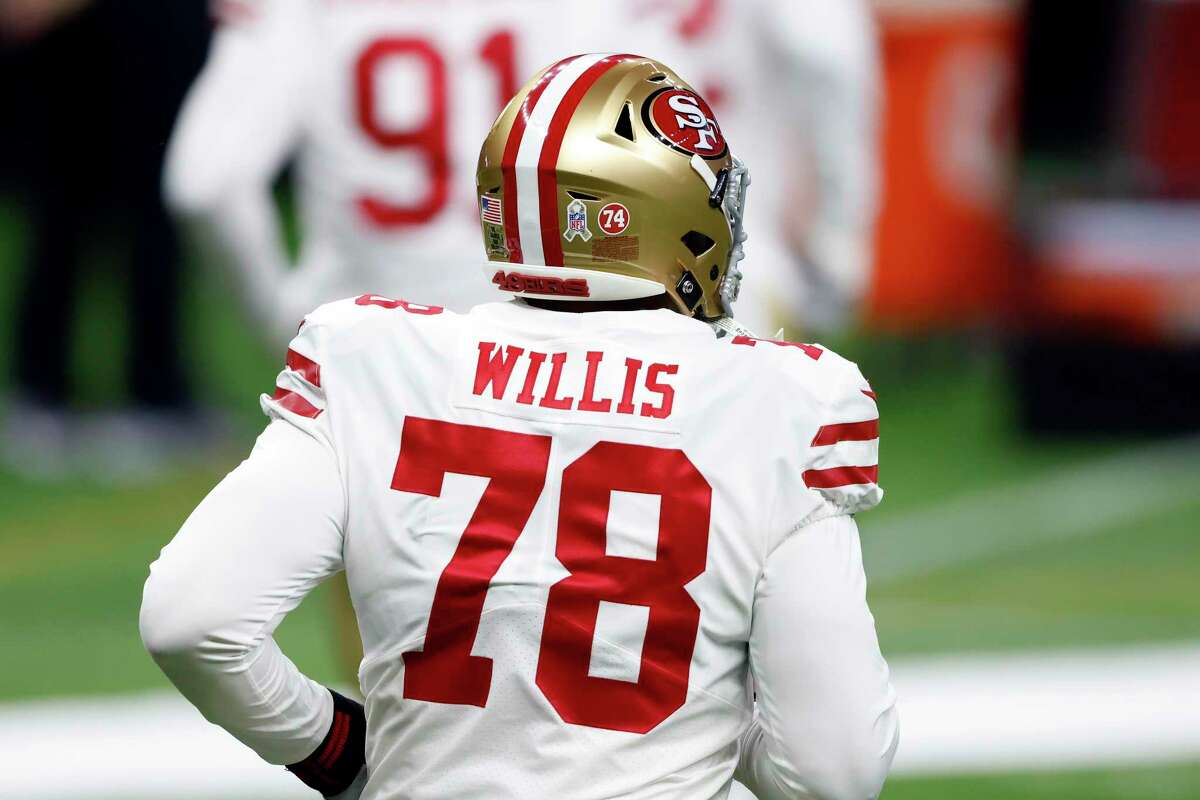 Bulldogs In The NFL - Image 12: San Francisco 49ers defensive lineman Jordan  Willis, left, hugs Houston Texans defensive end Jordan Jenkins after an NFL  football game in Santa Clara, Calif., Sunday