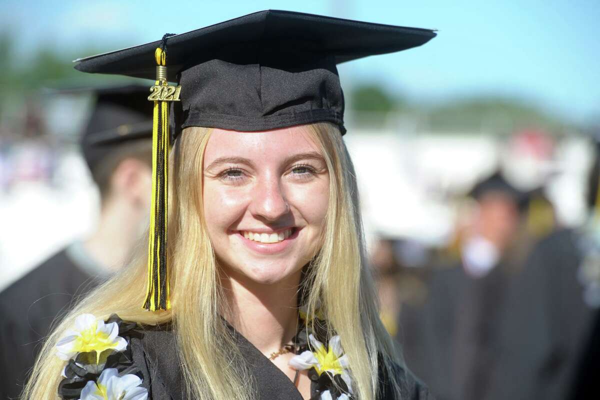 Graduation for the Trumbull High School Class of 2021, in Trumbull, Conn. June 17, 2021.