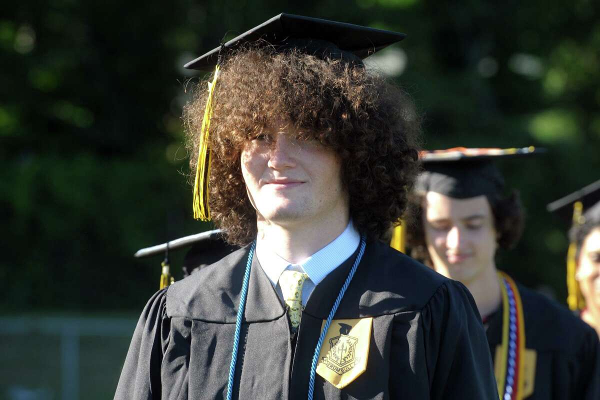 Graduation for the Trumbull High School Class of 2021, in Trumbull, Conn. June 17, 2021.