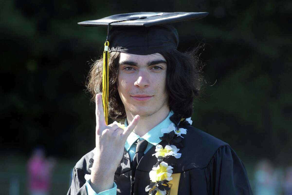 Graduation for the Trumbull High School Class of 2021, in Trumbull, Conn. June 17, 2021.