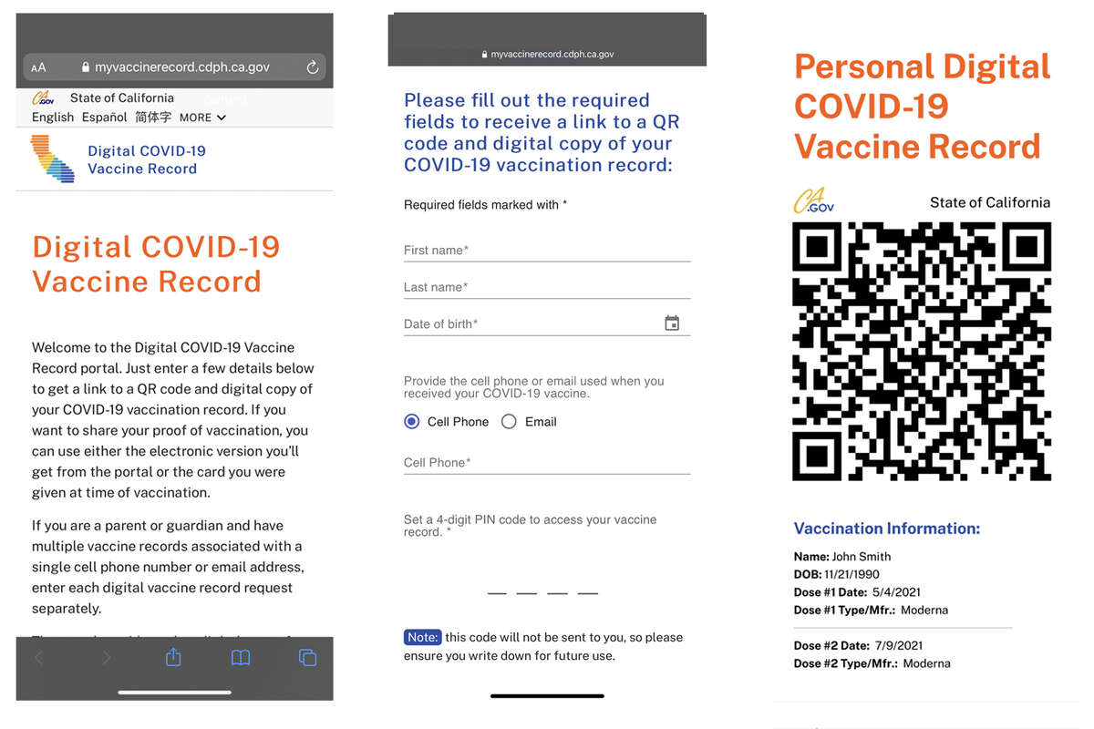 I tried to get my California digital vaccine record. Here's how it works,  and what to do if it doesn't