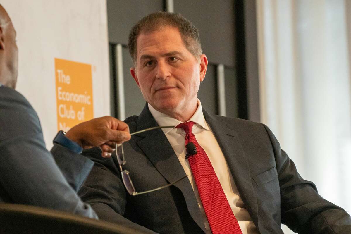 NEW YORK, NY - NOVEMBER 21: Economic Club of New York's fireside chat with Michael Dell at the Hyatt Hotel on November 21, 2019 in New York City. Dell was made a private company in 2013 by Michael Dell, Dell's founder and CEO, and Silver Lake Partners. Dell is staging a comeback to the public market after taking refuge as a privately-held business. Dells redeveloped strategy is on delivering private enterprise customers cloud, big data, mobile and security. (Photo by David Dee Delgado/Getty Images)