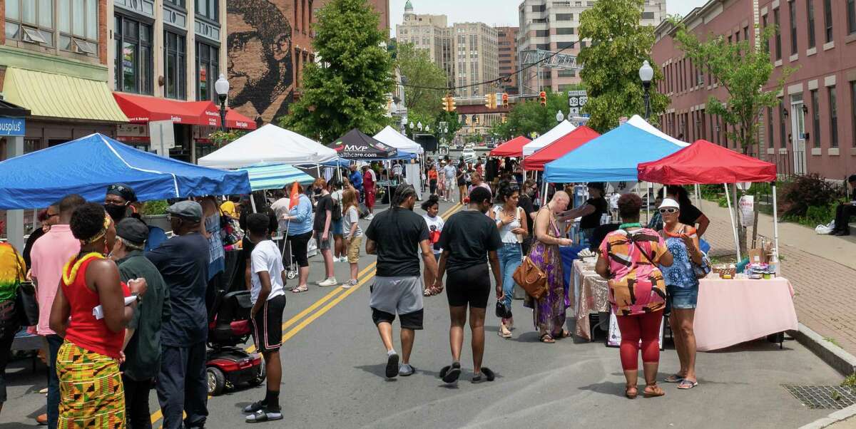 The Juneteenth Freedom Festival at the African American Cultural Center of the Capital Region in Albany on Saturday, June 19, 2021.