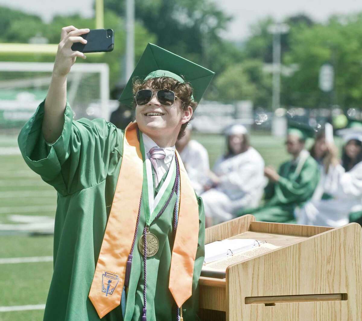 'You made it' New Milford High School graduates more than 300 students