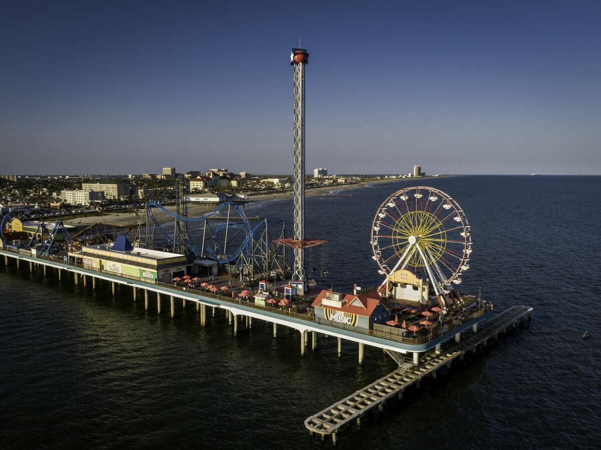 The Galveston Island Historic Pleasure Pier is one of many island attractions. Galveston is about 245 miles east of downtown San Antonio and 50 miles from downtown Houston. 