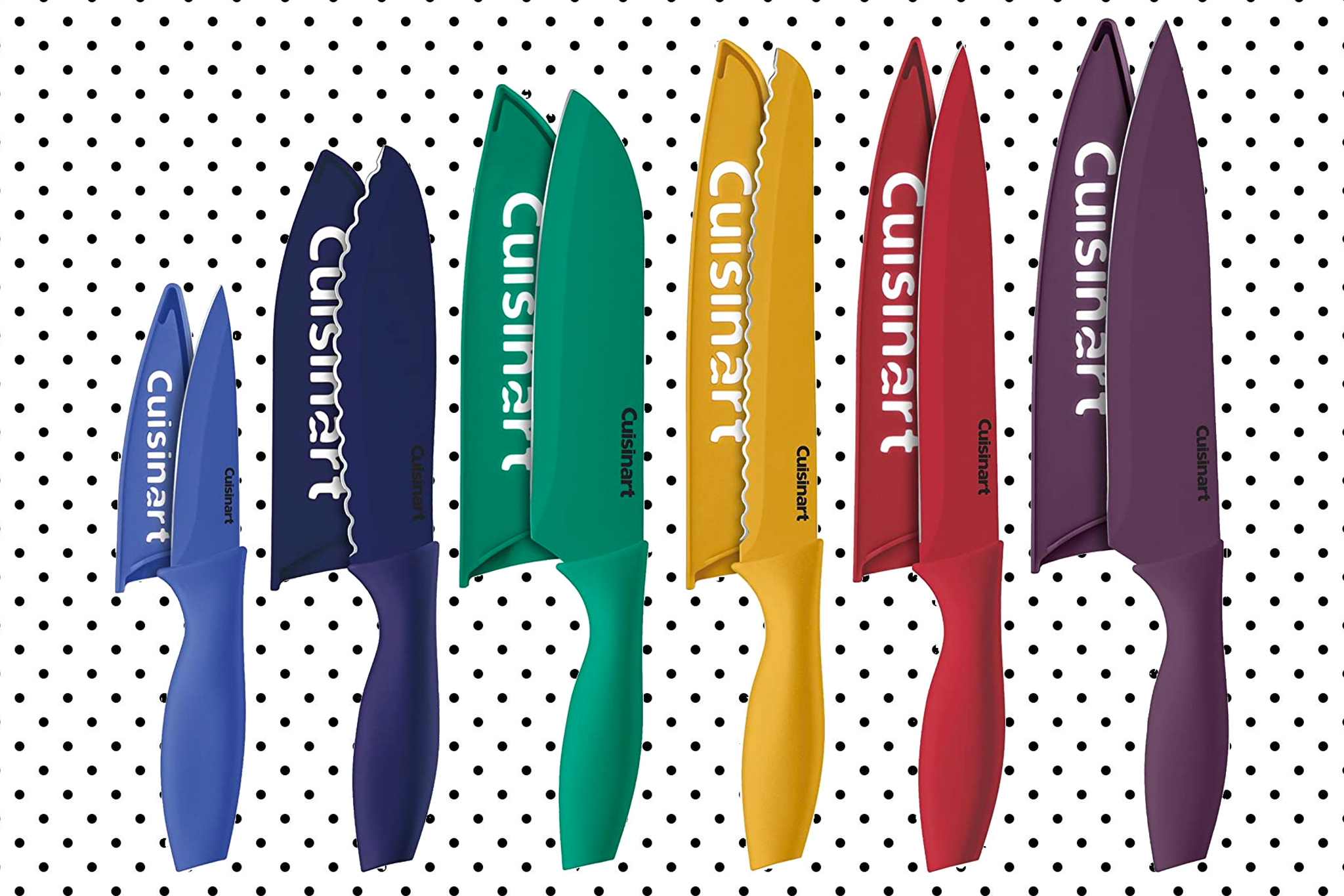 This colorful Cuisinart knife set is a Prime Day best seller, and