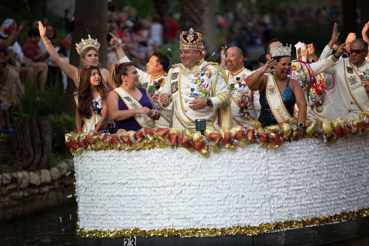 The Texas Cavaliers hosted the only parade of the 2021 Fiesta season.