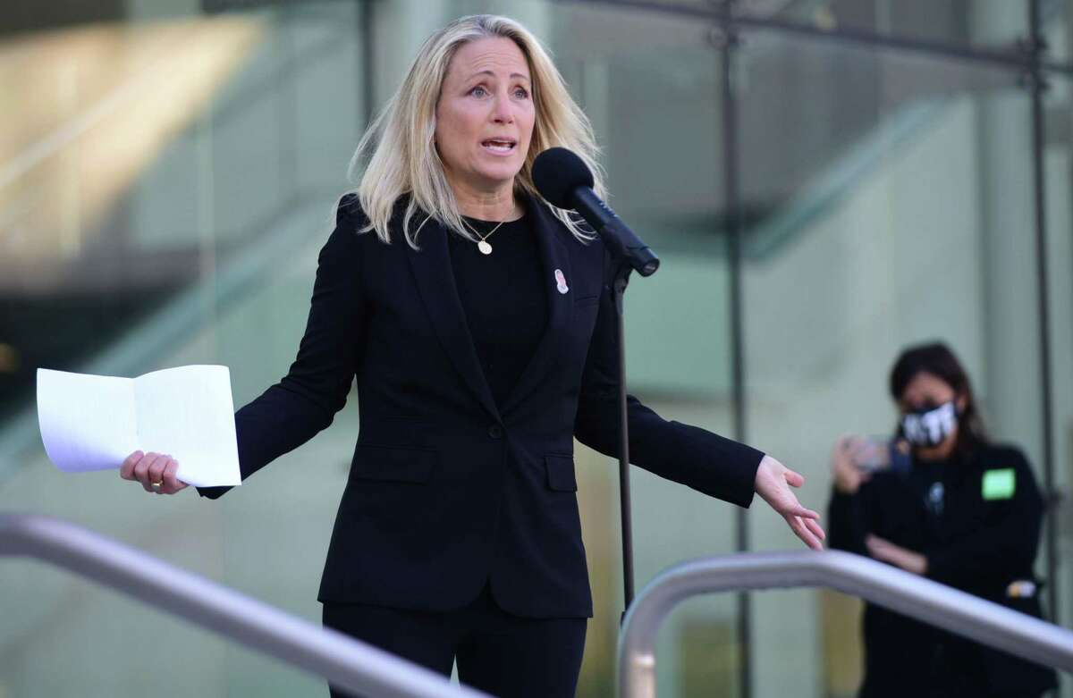 State Sen. Alex Kasser, a Democrat who represents Stamford and Greenwich, announced Tuesday that she is resigning from office.
