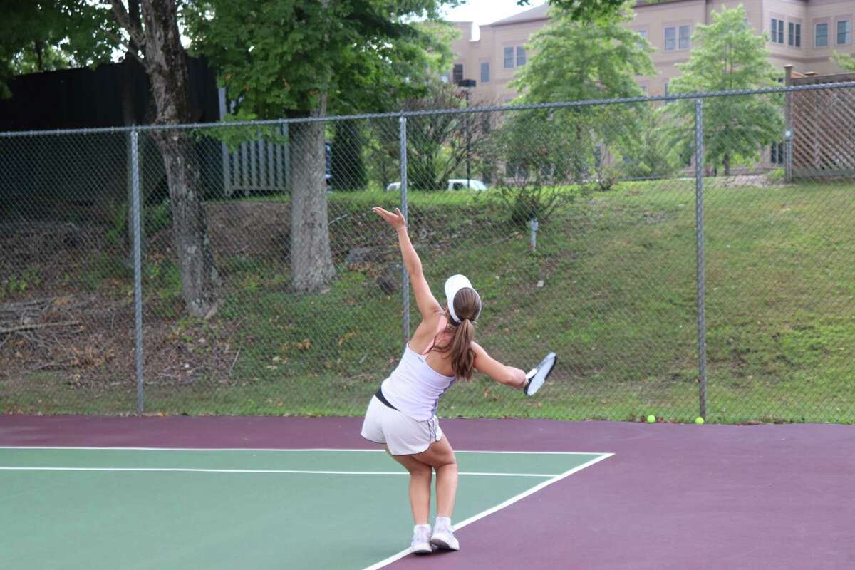 Mary Stoiana practices tennis six days a week and competes in tournaments all across the country. Her dad, Val, first taught her how to play when she was 5 years old.
