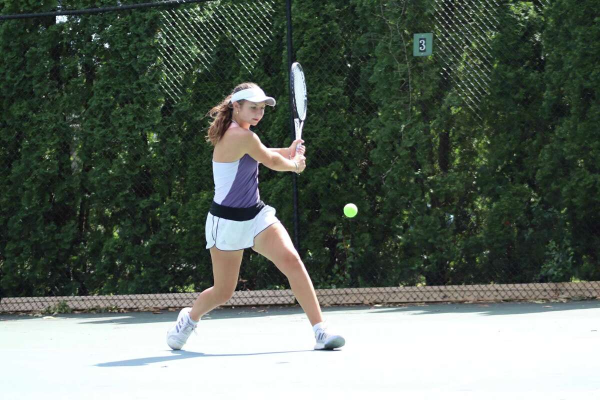 Mary Stoiana plays tennis six days a week and competes in tournaments around the country.  His father Val first taught him to play when he was 5 years old.