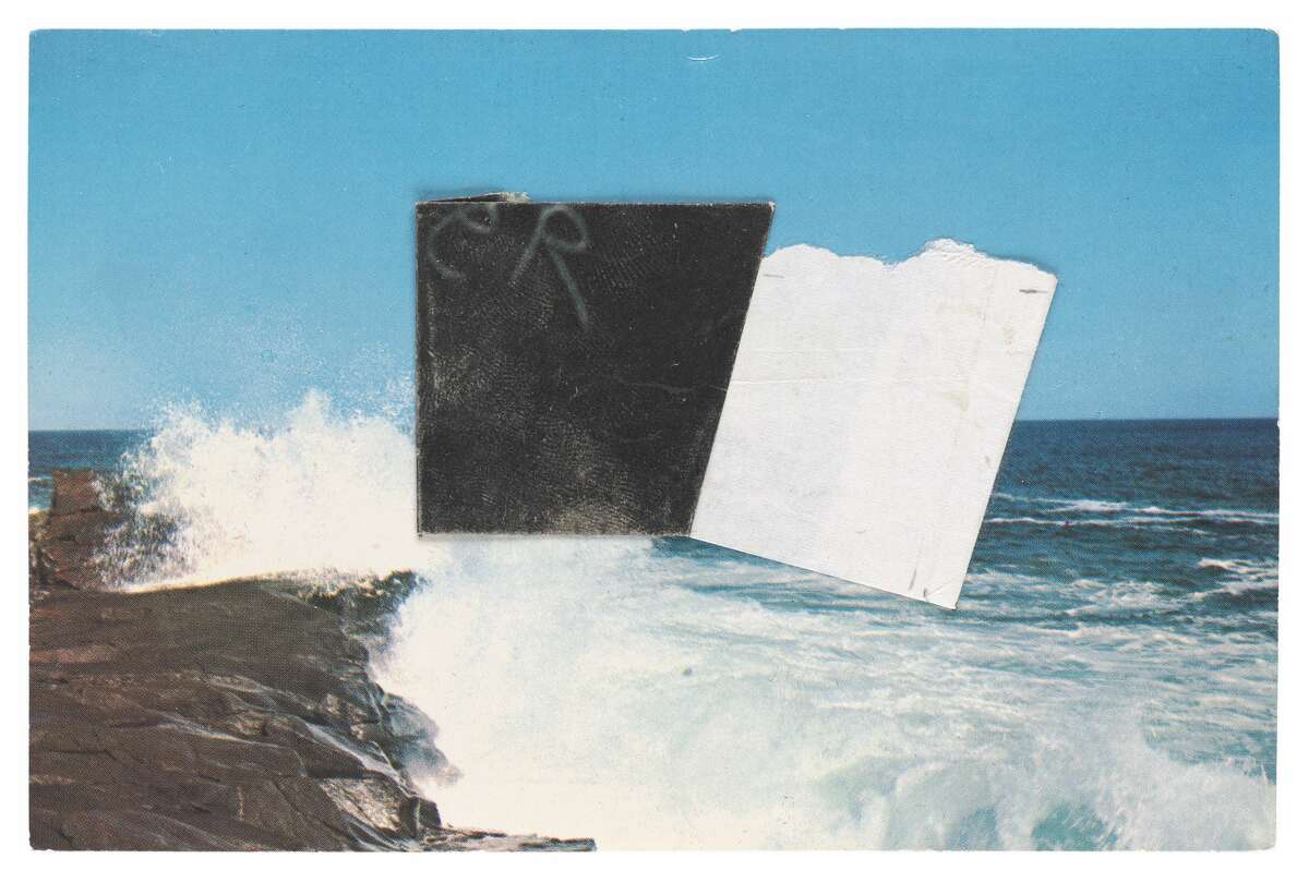 Ellsworth Kelly, Study for Dark Gray and White Rectangle I, 1977, 4 x 6 inches, collection of Ellsworth Kelly Studio and Jack Shear, copyright Ellsworth Kelly Foundation" 