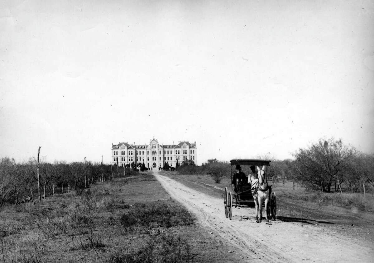 An 1894 photo of St. Mary’s University, back when it was called St. Louis College in what was then the outskirts of San Antonio. The campus was renamed St. Mary’s College in 1923 and then St. Mary’s University in 1927.