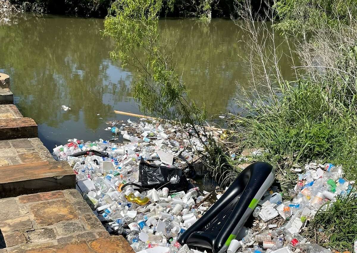 How does so much trash end up in the San Antonio River? Here's what an