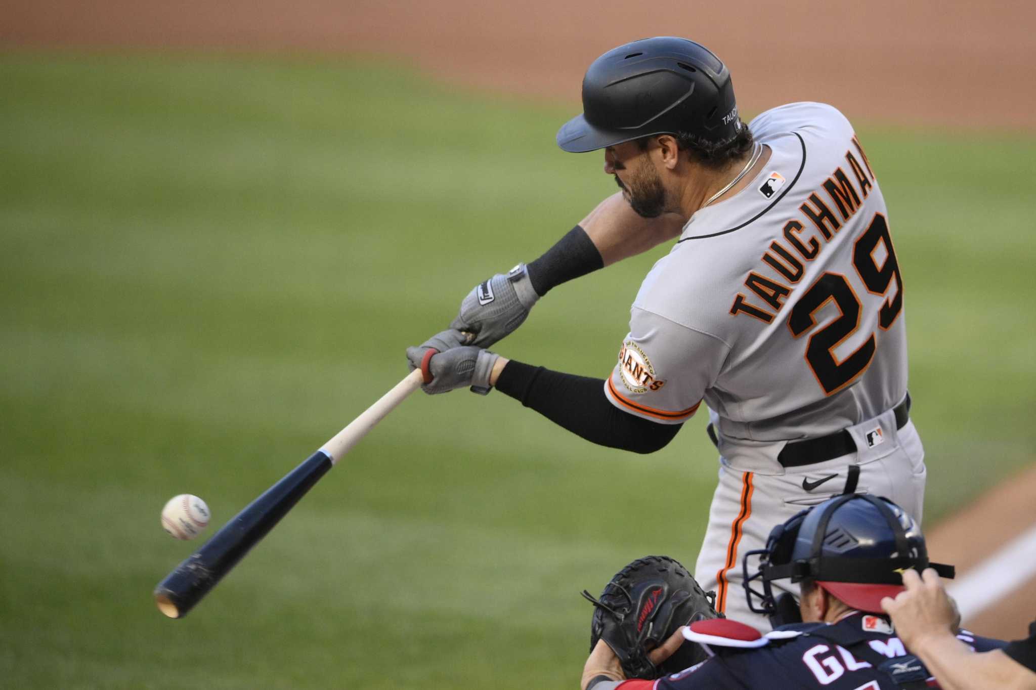 Giants OF Mike Tauchman Ks five times — and then drills three-run