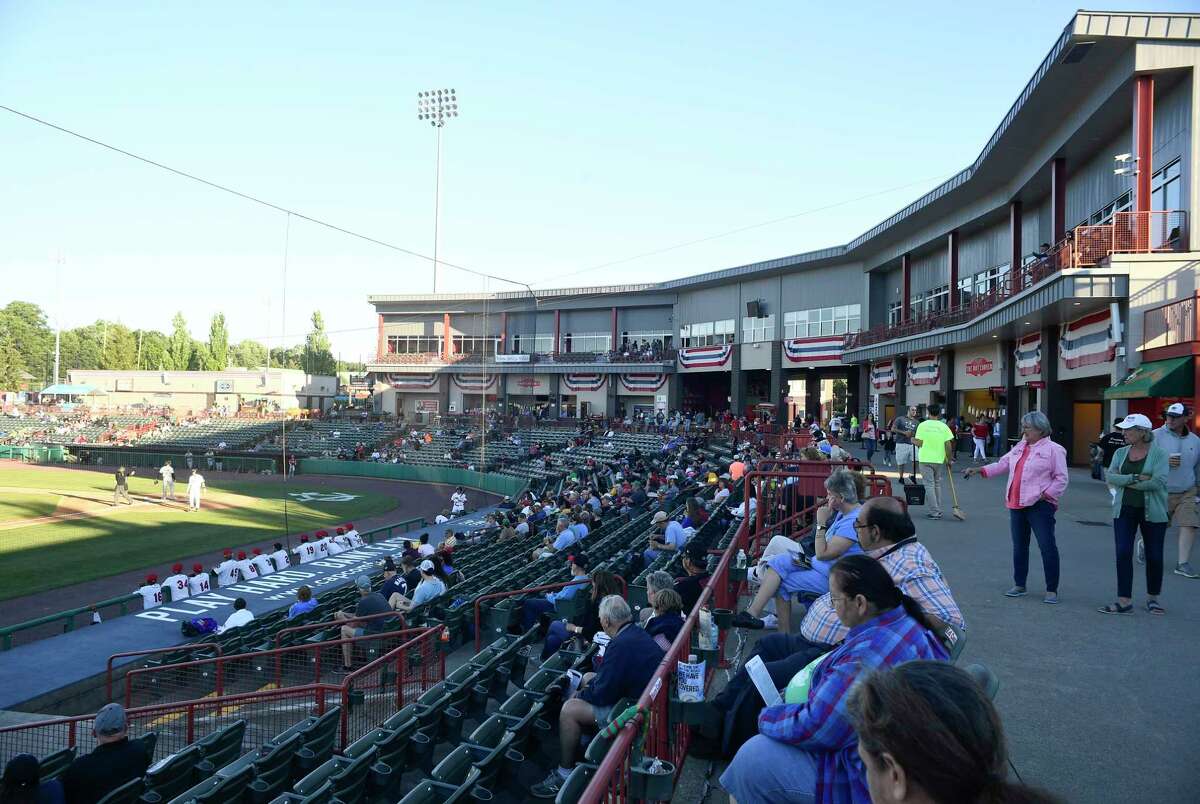 Fans watch the Tri-City ValleyCats play the Sussex County Miners on June 23, 2021. The ValleyCats are averaging 1,835 fans per game this season.