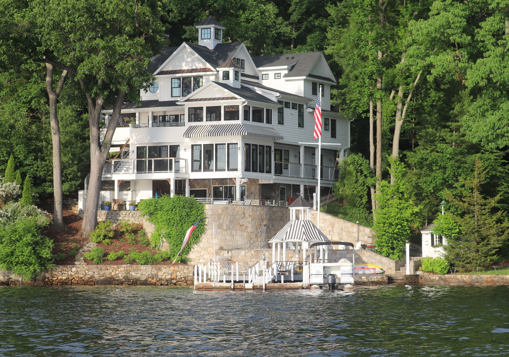 Waterfront Candlewood Lake home in Danbury with elevator listed for 3.85M