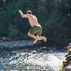 In the Pacific Northwest, cliff jumping is a favorite way to beat the summer heart for the locals.