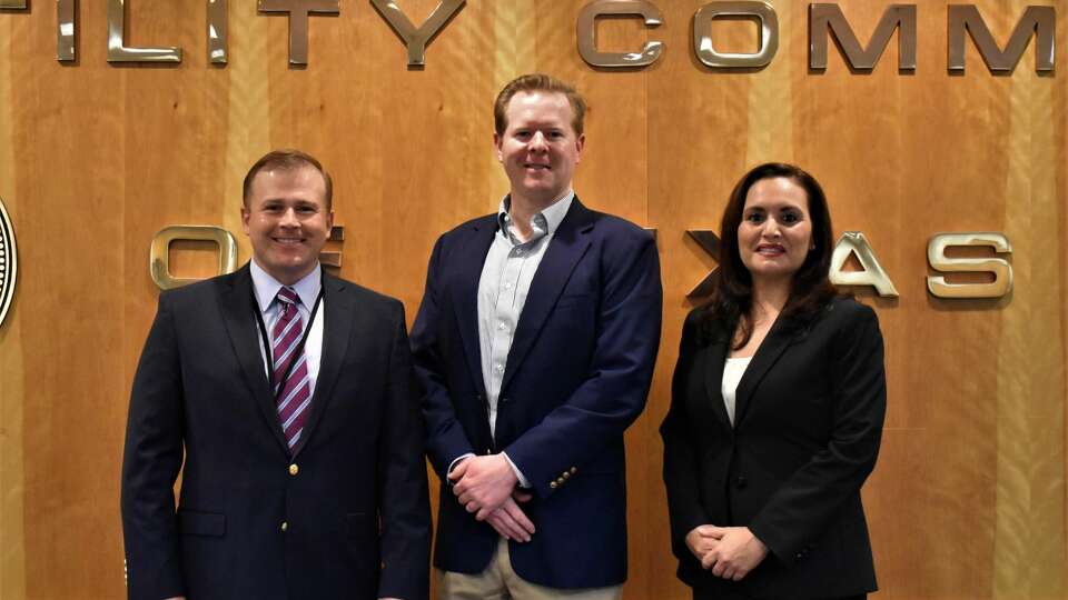 Public Utility Commission Commissioner Will McAdams, Chair Peter Lake, and Commissioner Lori Cobos.