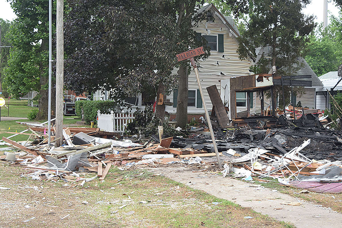Investigators spent most of Thursday, June 24, 2021, in Meredosia, trying to determine the cause of an explosion that leveled one house and damaged several others. The explosion about 7:30 p.m. June 23 was felt and heard for blocks.