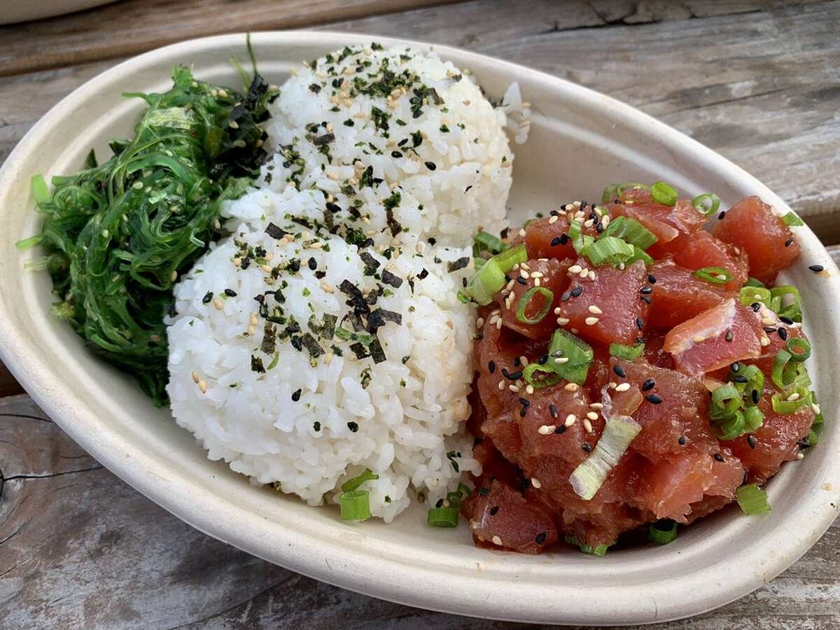 Ahi Tuna Poke Bowl from Sam Choys Poke To The Max Food Truck.