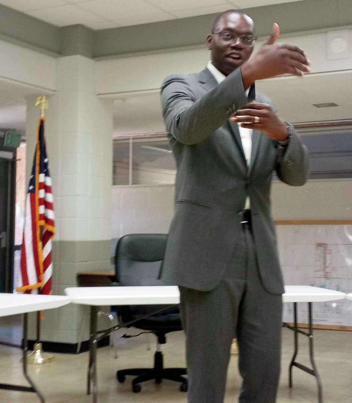 Lt. Gov. Garlin Gilchrist spoke about the importance of implementing fast and accessible internet services in Lake County. (Star photo/Shanna Avery)