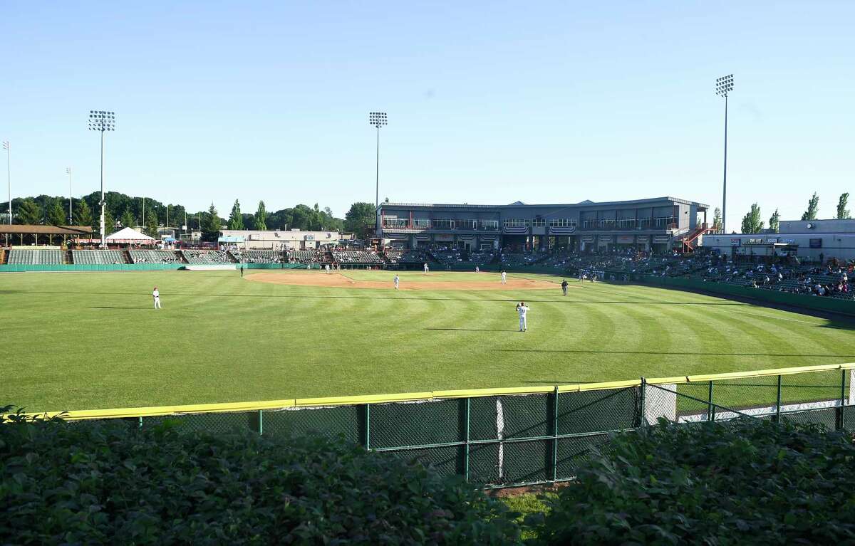 Fans watch the Tri-City ValleyCats play New Jersey on June 24, 2021.
