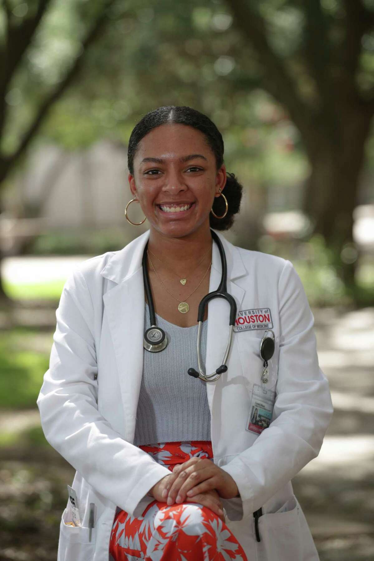 Kennedi Wilson is in the inaugural class of the University of Houston College of Medicine Thursday, June 24, 2021, in Houston.