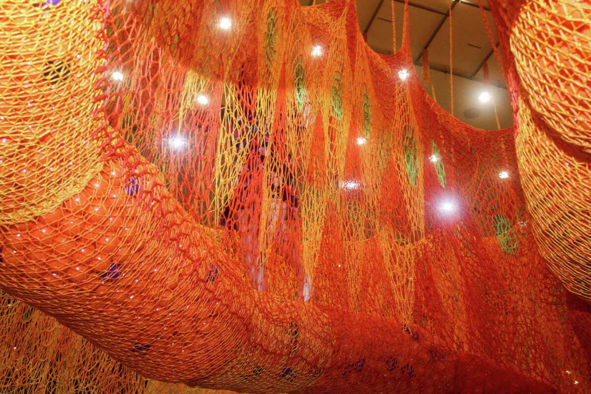 The exhibition Ernesto Neto: SunForceOceanLife at the The Museum of Fine Arts Houston on June 24, 2021.