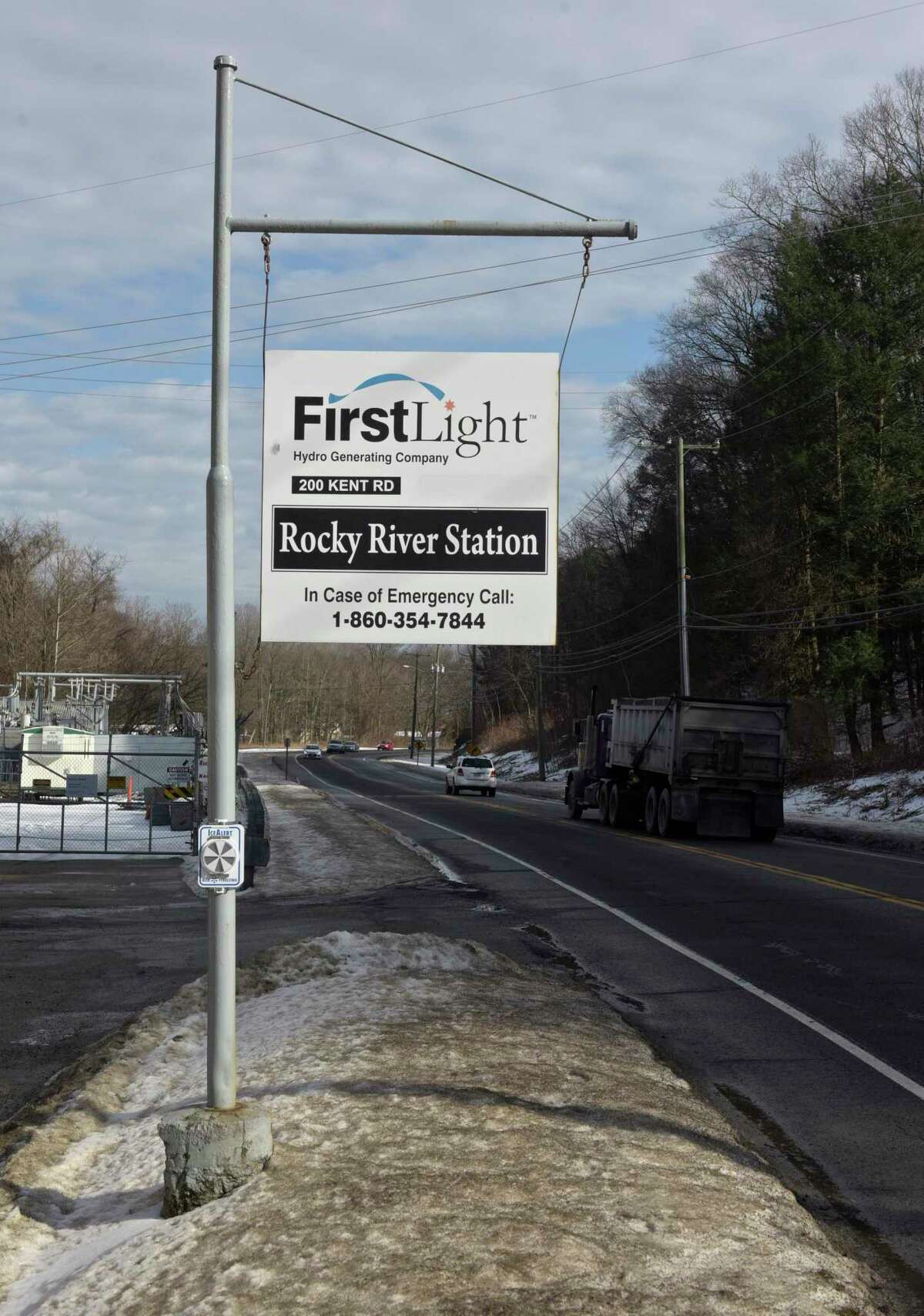 The Rocky River hydroelectric power-plant, owned by FirstLight, in New Milford.