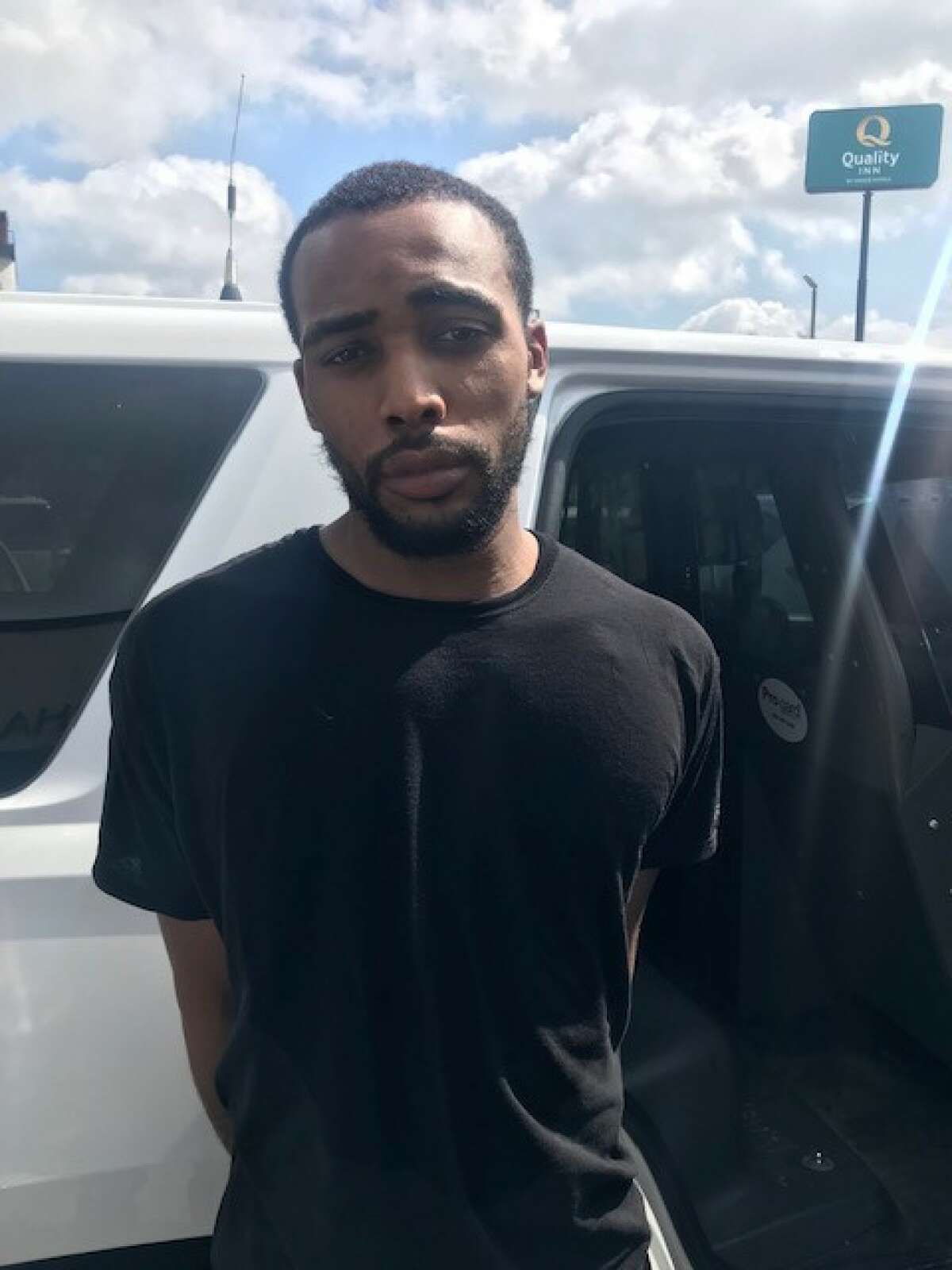 Jouwan D. William Thomas, 24, was arrested in connection with a shooting at a downtown hotel on Friday, June 25.