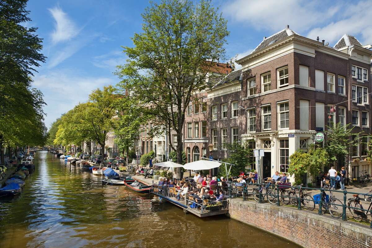 Canal in Amsterdam.