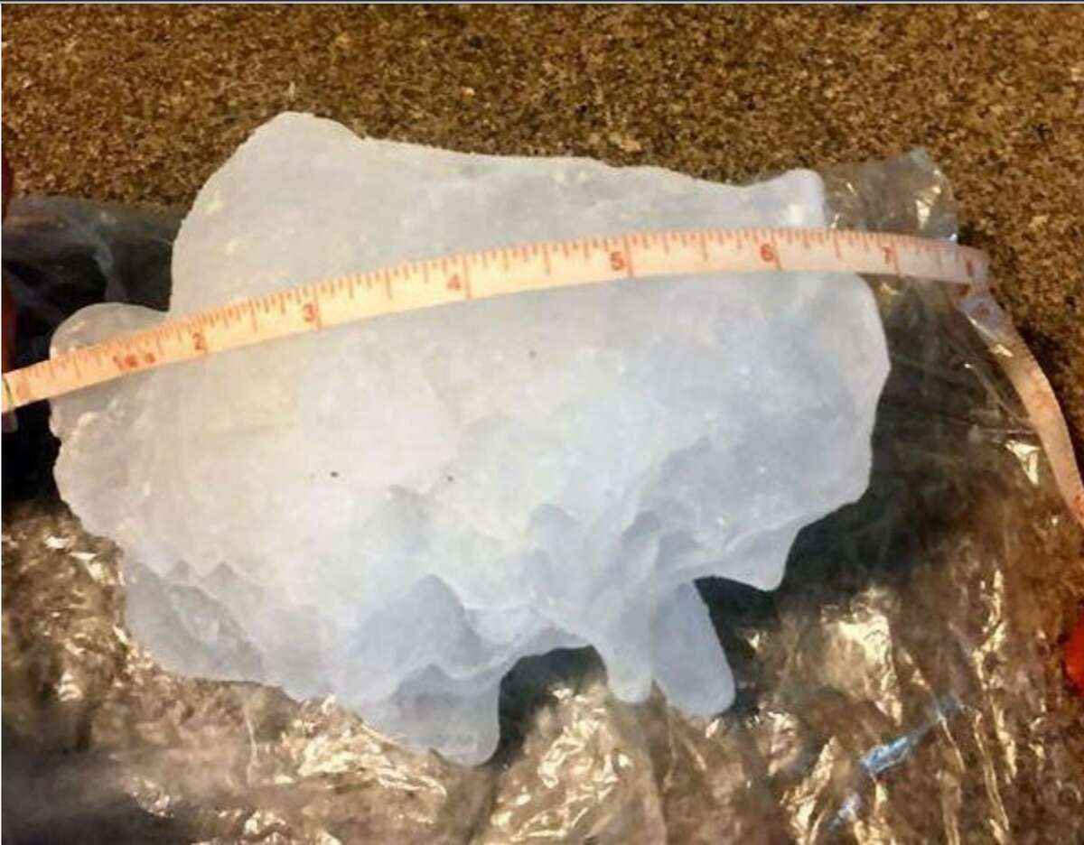 This is the biggest hailstone to be recorded in the State of Texas.