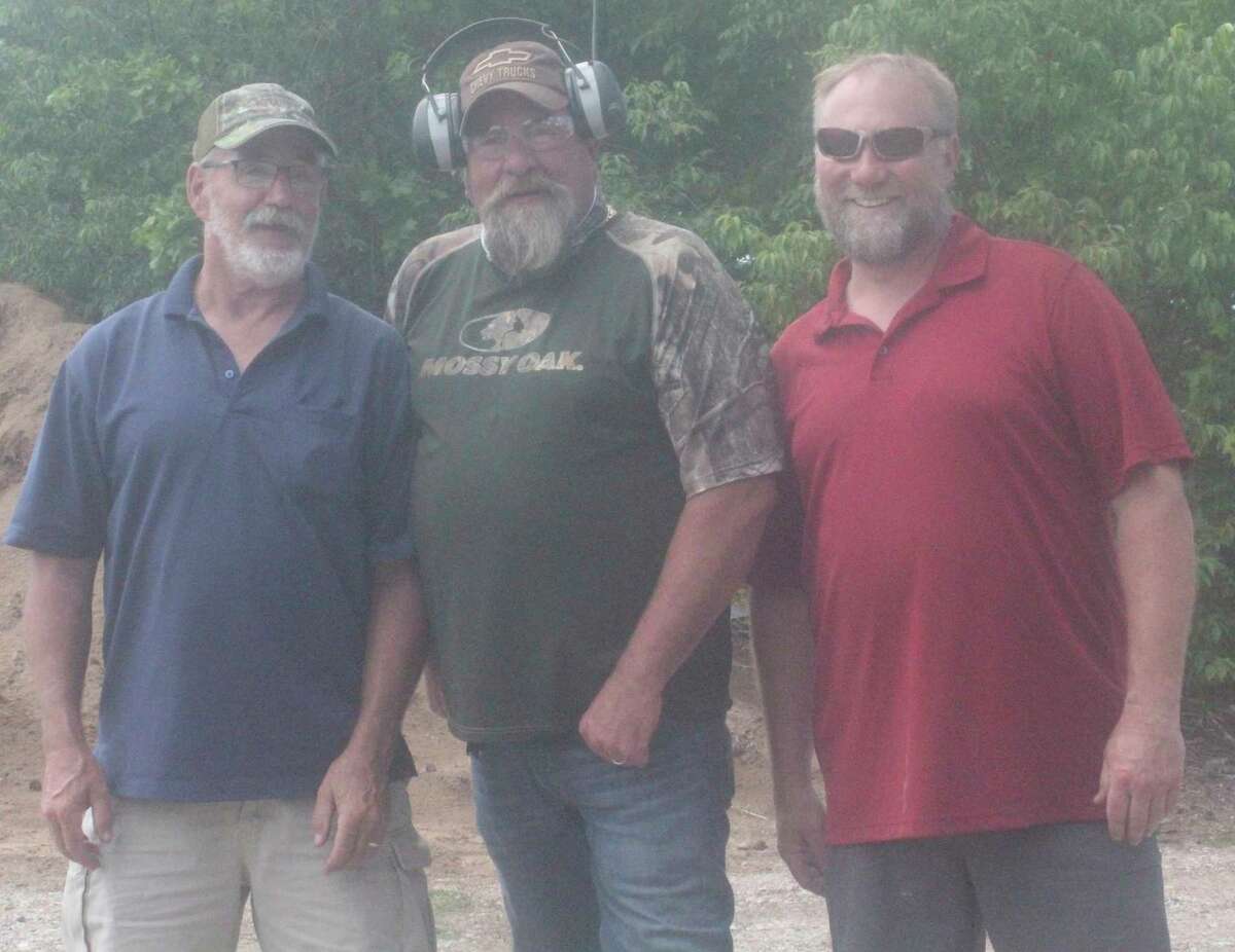 Top three finishers in the trap shoot division of the 3-gun shoot were Howie Lodholtz, first; Dan Tagliareni, second, and Greg Nichols Jr., third.