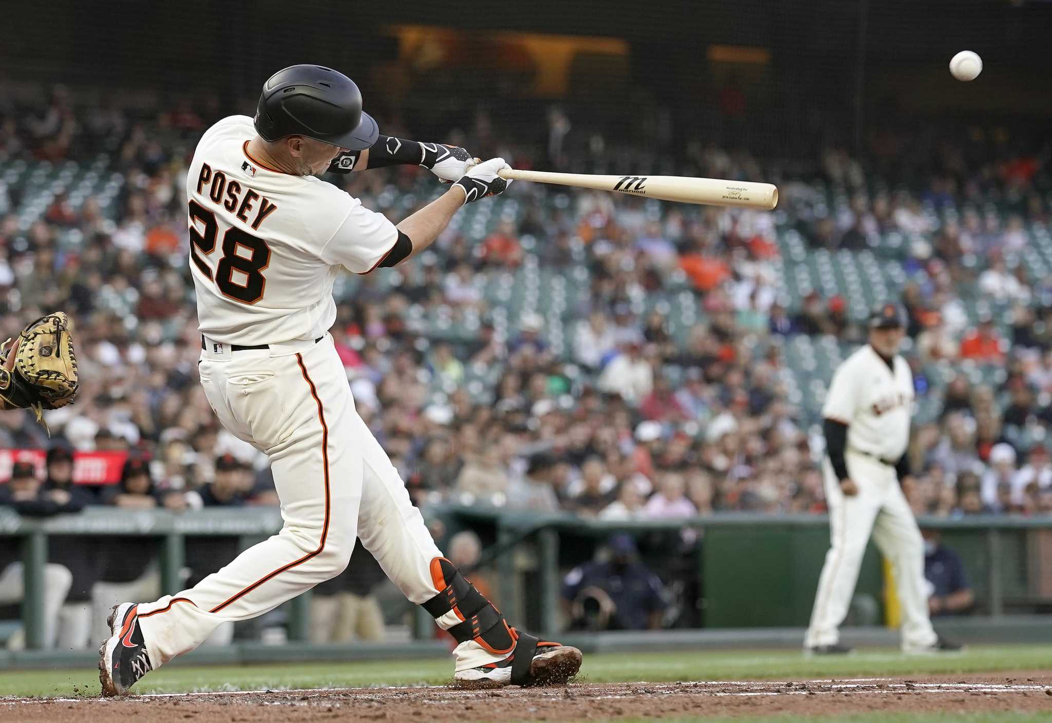Buster Posey promises to slide feet first after faceplanting into third  base
