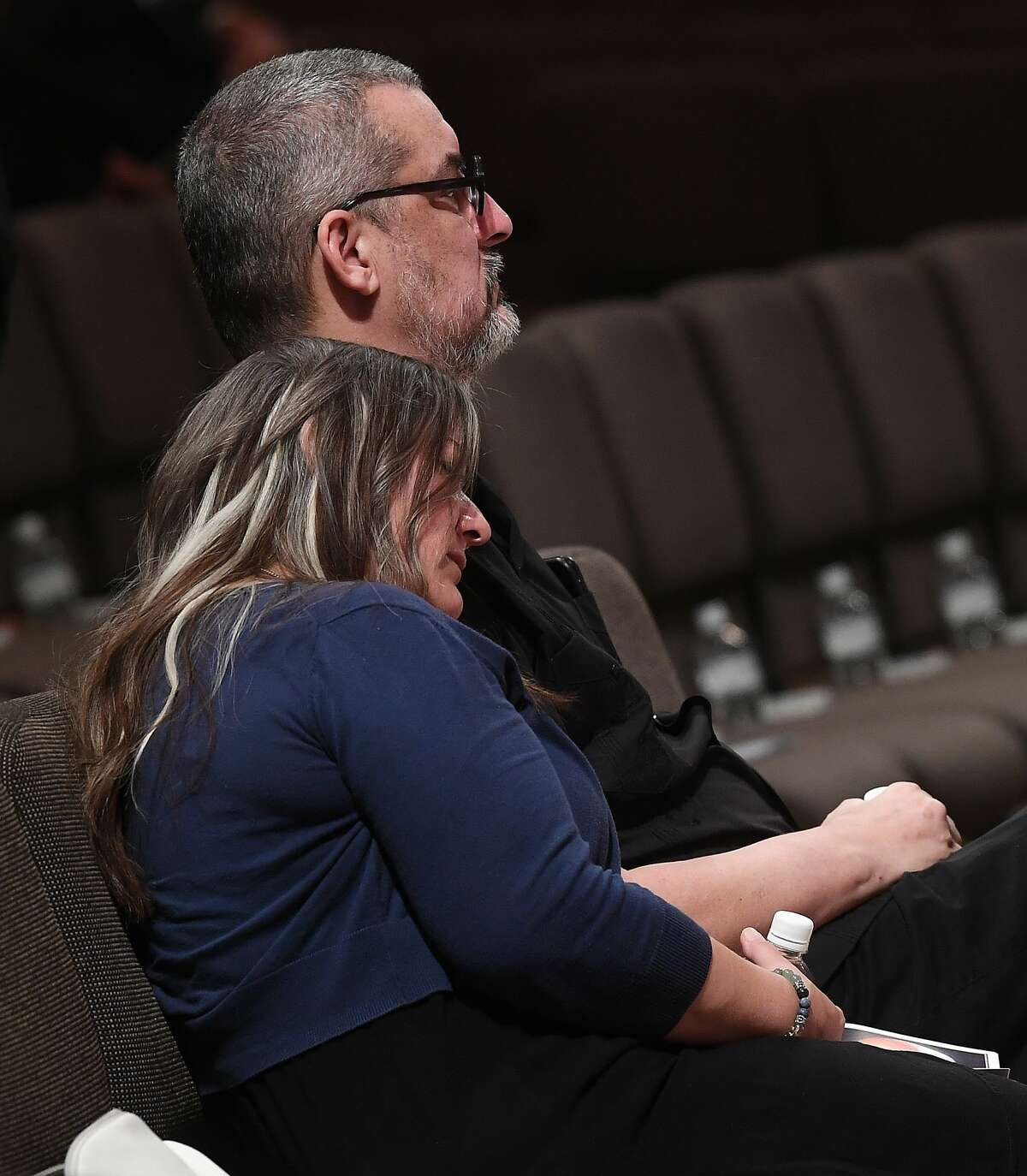 Family begin to take their seats during the funeral service for W.L. Pate at One City Church Friday. Photo made Friday, June 25, 2021 Kim Brent/The Enterprise