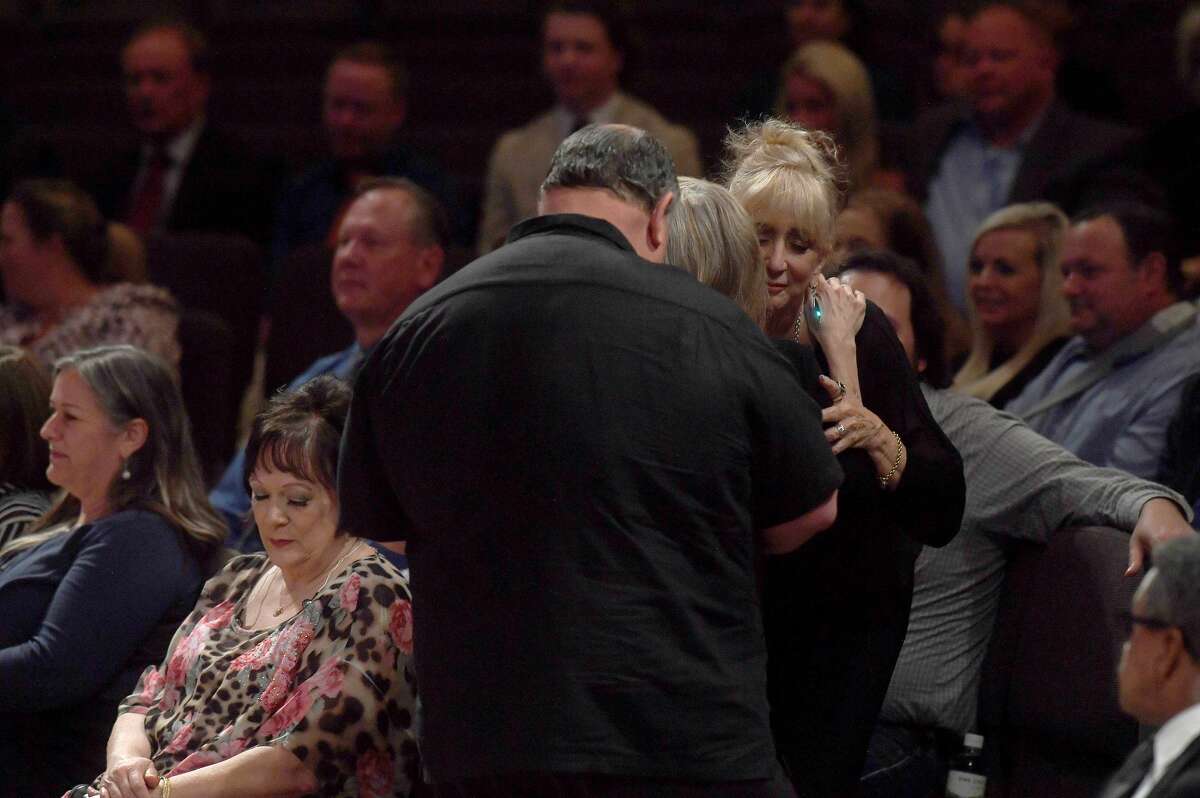 during the funeral service for W.L. Pate at One City Church Friday. Photo made Friday, June 25, 2021 Kim Brent/The Enterprise
