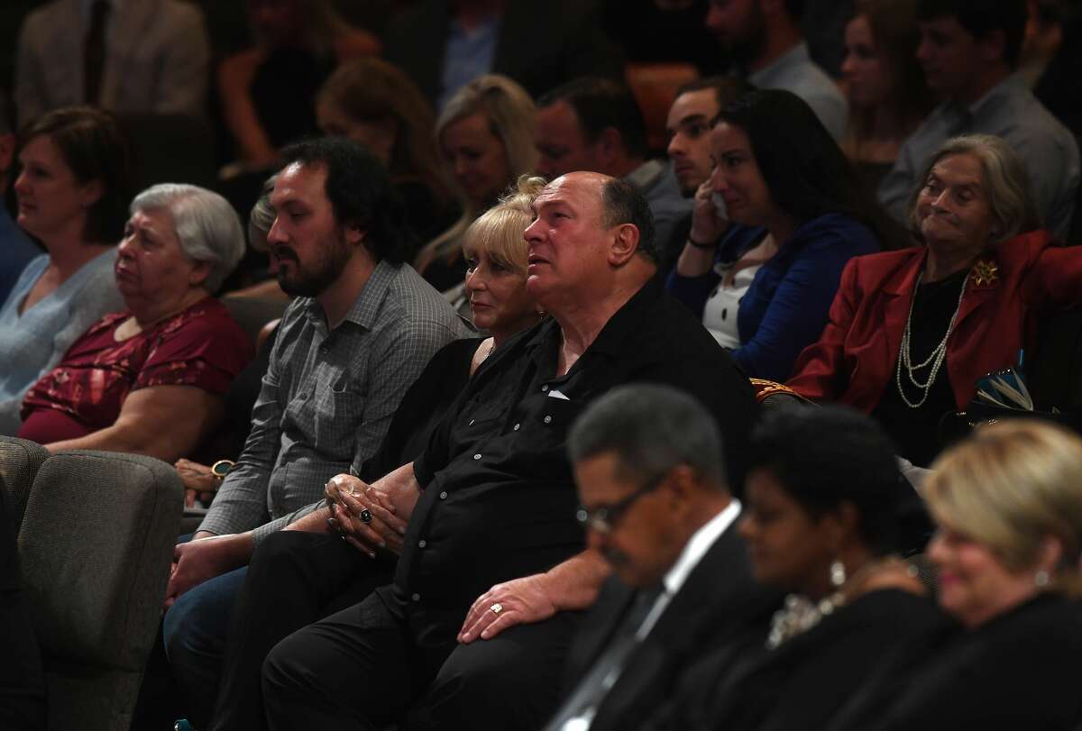 Family listen during the funeral service for W.L. Pate at One City Church Friday. Photo made Friday, June 25, 2021 Kim Brent/The Enterprise