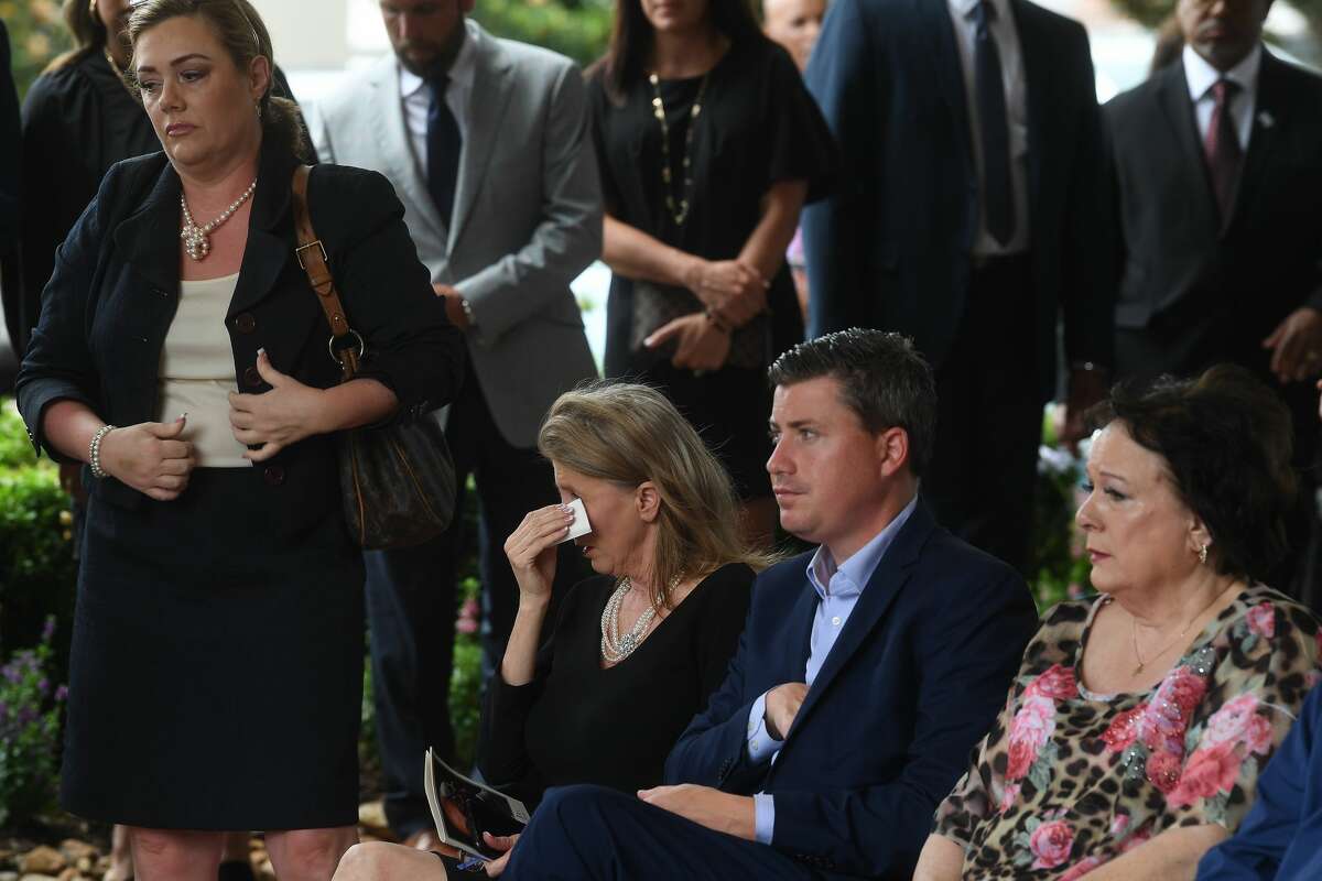 A military honors ceremony was held during the funeral service for W.L. Pate at One City Church Friday. Photo made Friday, June 25, 2021 Kim Brent/The Enterprise