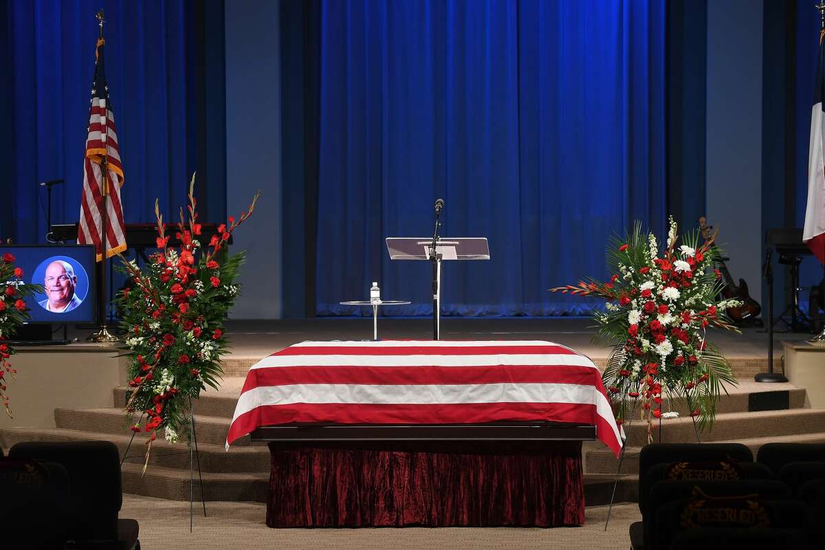 The funeral service for W.L. Pate was held at One City Church Friday. Photo made Friday, June 25, 2021 Kim Brent/The Enterprise