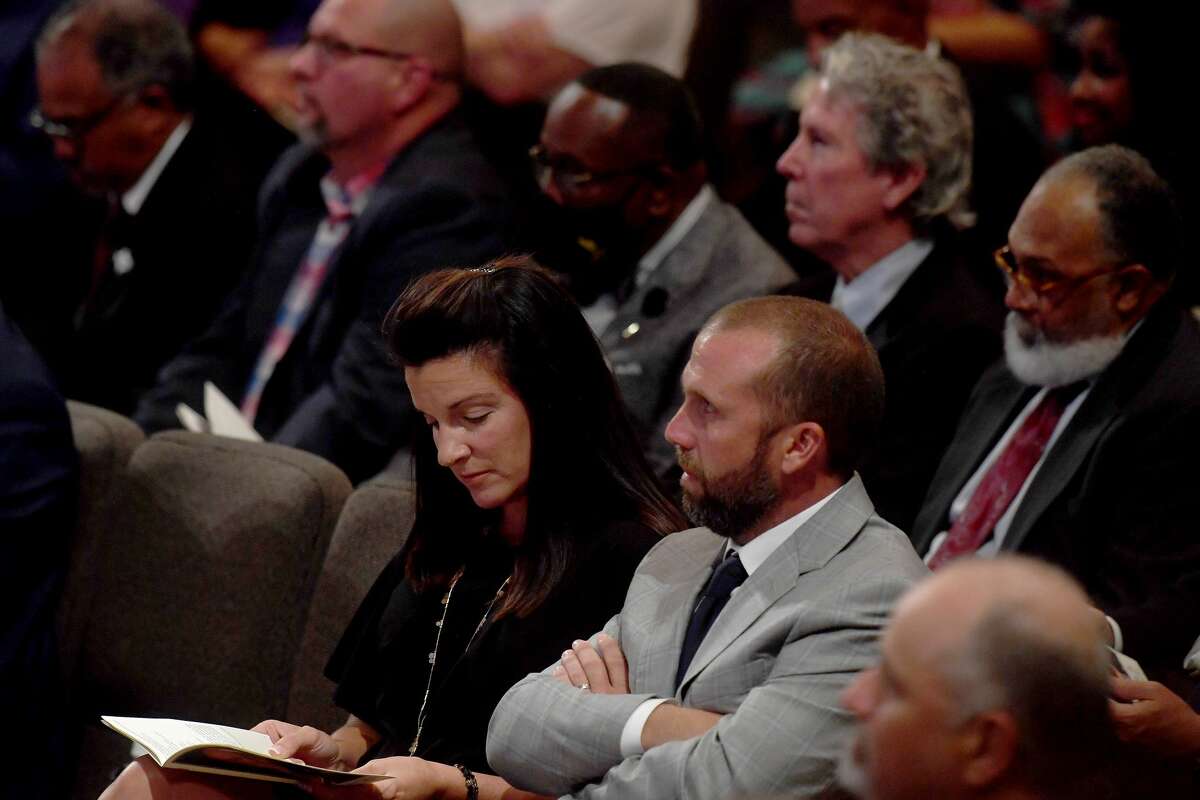 The funeral service for W.L. Pate was held at One City Church Friday. Photo made Friday, June 25, 2021 Kim Brent/The Enterprise