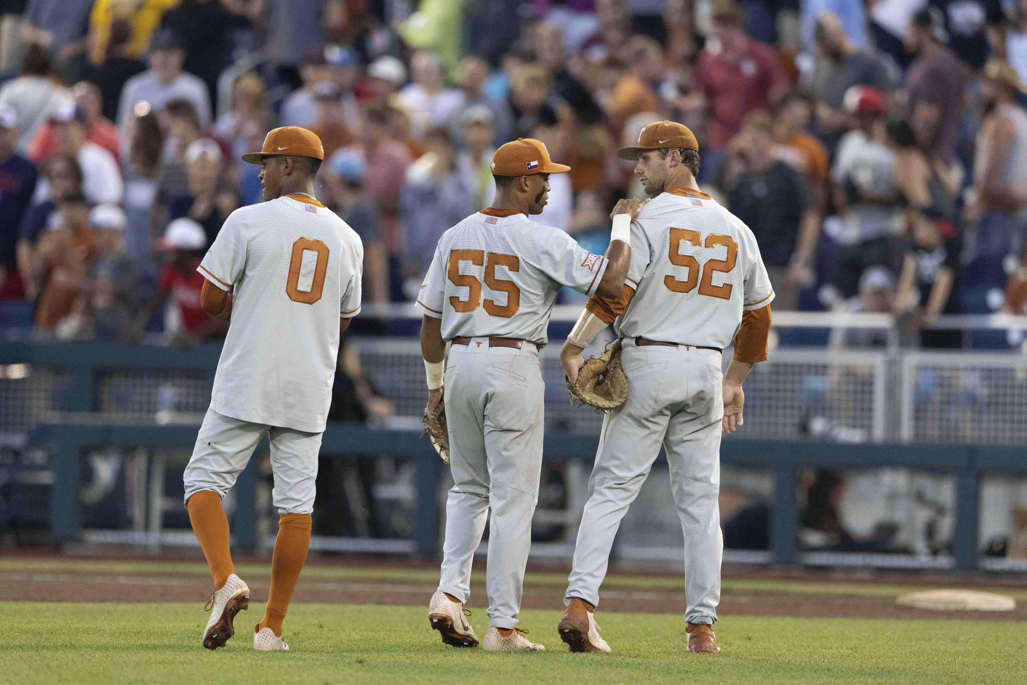 Tennessee baseball press conference after Texas game at the 2021 CWS