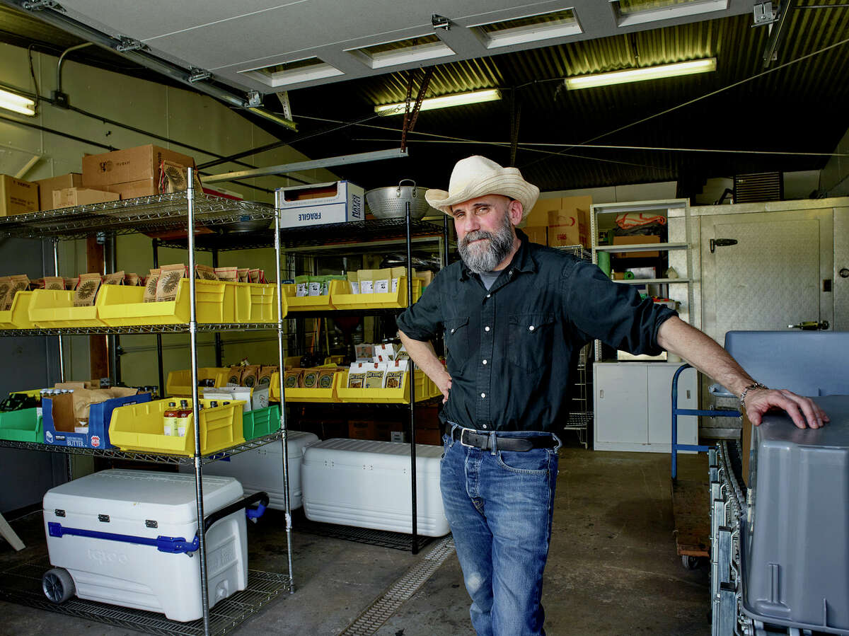 "One thing the film business has taught me is to roll with and react to whatever arises and keep things moving and keep it efficient,” says George Billard, a Barryville film producer turned founder of the food delivery service, Fresh Catskills. The company operates out of a warehouse in Monticello, pictured, and is hiring.