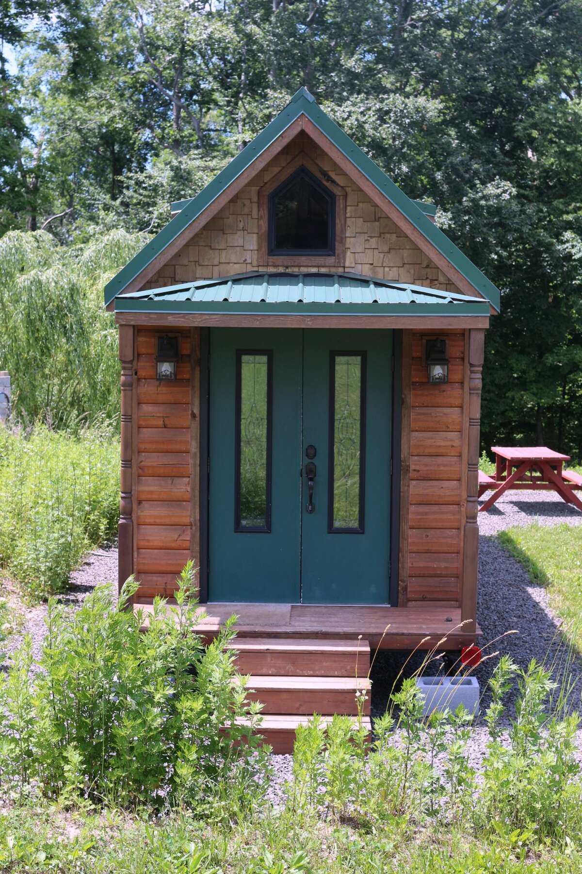 Guilford tiny house Airbnb on a goat farm aims to encourage sustainability