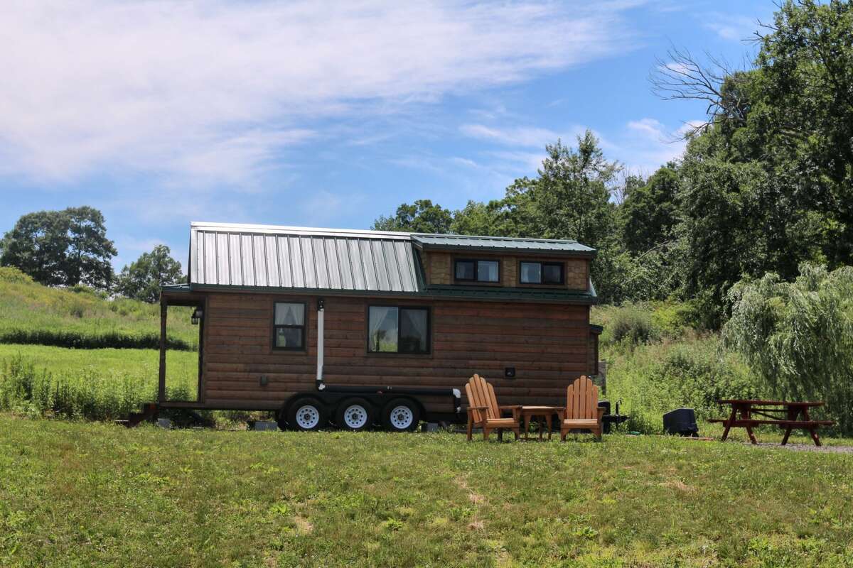 Guilford tiny house Airbnb on a goat farm aims to encourage sustainability