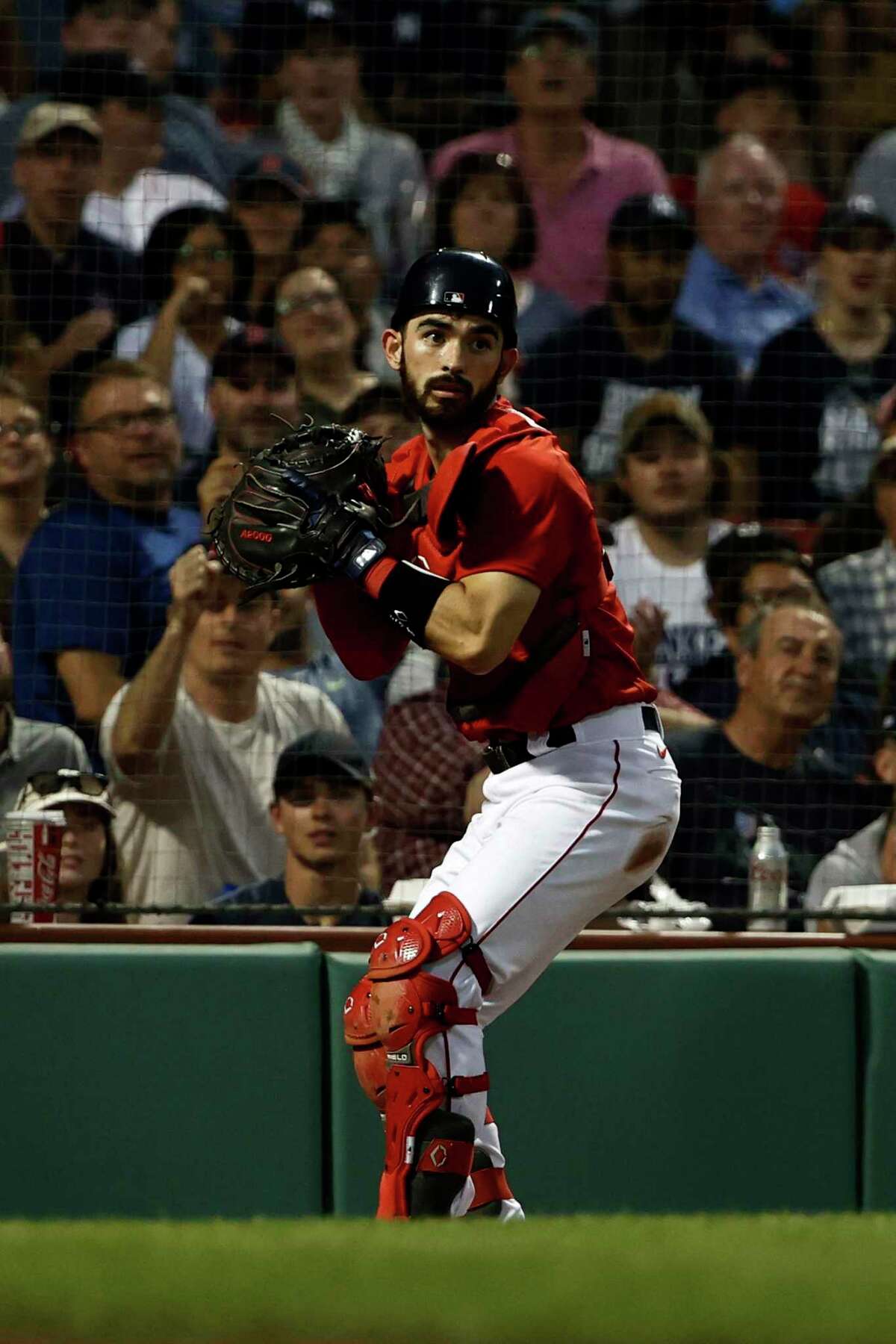 Boston Red Sox's Connor Wong records hit in first MLB at-bat but 'calmness'  catching Nathan Eovaldi was even more impressive 
