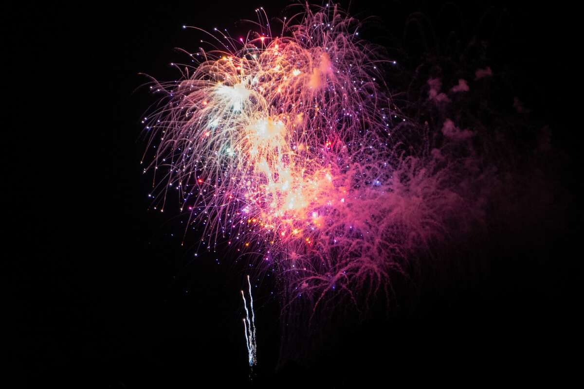 The Fourth of July fireworks will be held over Lake Michigan once again, with viewing from First Street or Fifth Avenue beaches in Manistee. (File photo) 
