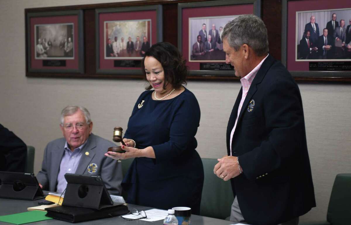 After almost two decades of service as a port commissioner, Georgine Guillory has been named as the first female president of the Port of Beaumont's Board of Commissioners. Photo taken June 28, 2021 by Guiseppe Barranco.